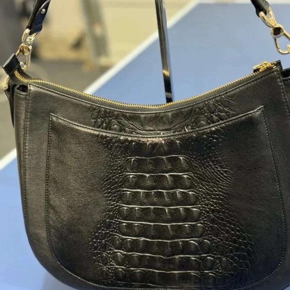 Brahmin Black Daphne Winston Shoulder Bag- Used